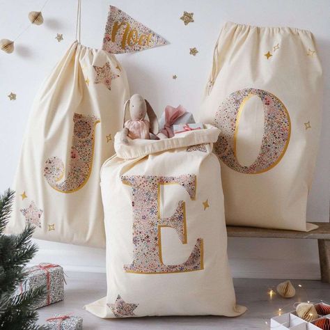 Fabric christmas bags