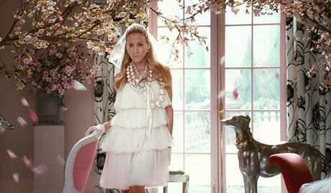 Lanvin Wedding Dress - SATC Movie Carrie Bradshaw Wedding Dress, Carrie Bradshaw Wedding, Lanvin Wedding Dress, Vintage Wedding Suits, Vivienne Westwood Wedding Dress, Vivienne Westwood Wedding, Movie Wedding Dresses, City Wedding Dress, Wedding Vogue