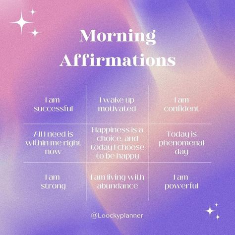 Morning Routine Checklist, Pink Gradient, Daily Positive Affirmations, Morning Affirmations, Positive Affirmation, Daily Motivation, Positive Mindset, Choose Me, Good Mood