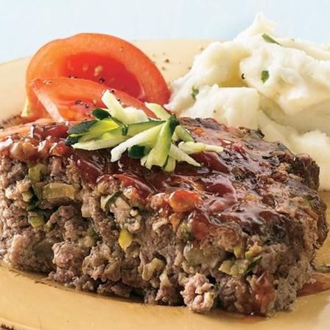 - Zucchini Meatloaf Low Sodium Meatloaf, Zucchini Meatloaf, Meatloaf With Oatmeal, Parmesan Meatloaf, Parmesan Zucchini, Shredded Zucchini, Meatloaf Recipe, Supper Recipes, Meatloaf Recipes