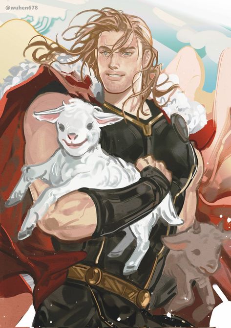 虎哥 on X: "#LoveAndThunder https://t.co/taqlHBFWfX" / X Thor Fanart, Thor And Loki, Chris Hemsworth Thor, Loki Fanart, Chris Hemsworth, Loki, Thor, Cool Art, Princess Zelda