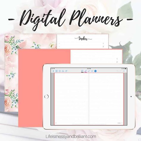 Digital Planners for the apps GoodNotes and Notability Free Digital Planner, Digital Bullet Journal, Bullet Planner, Digital Planner Stickers, Digital Organization, Planner Ipad, Goodnotes Planner, Planner Inspiration, Bujo Inspiration