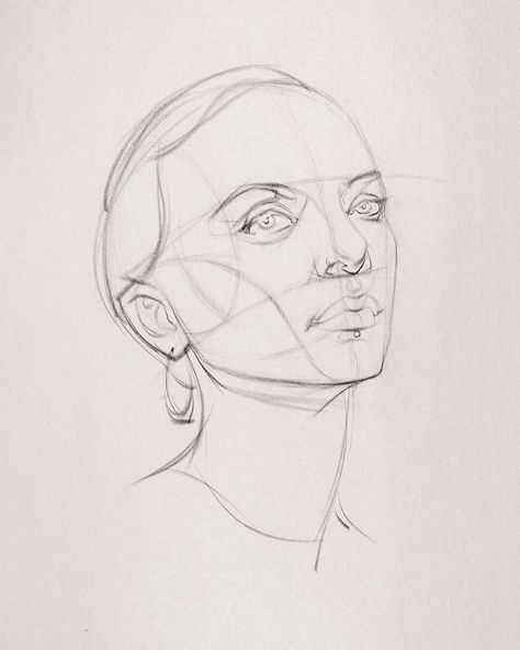 Loomis Head, Head Proportions, Loomis Method, Head Sketch, 얼굴 그리기, Drawing Heads, Drawing Book, Drawing Process, Construction Drawings