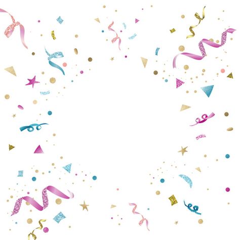 Space Vector, Confetti Background, Colorful Birthday Party, Colorful Confetti, Watercolor Birthday Cards, Party Streamers, Animal Print Wallpaper, Colorful Birthday, Blank Space