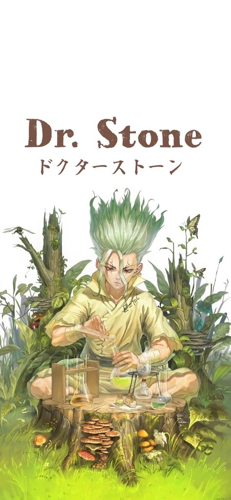 Dr Stone Wallpaper, Dr Stone Anime, Anime Manga Icons, Stone Wallpaper, Bojack Horseman, Lit Wallpaper, Cool Wallpapers For Phones, Dr Stone, Art Gallery Wallpaper