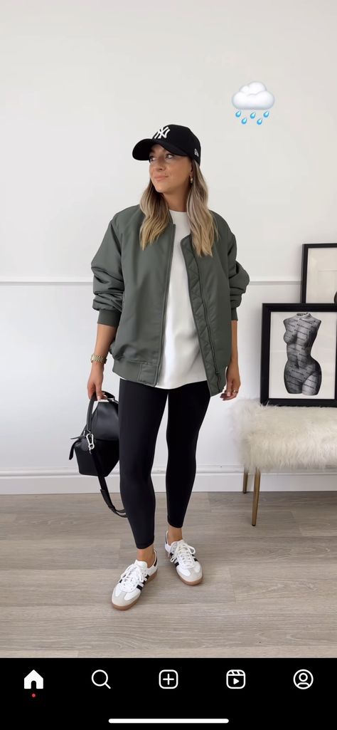 Leggins Outfit, Looks Adidas, Casual Sporty Outfits, Adidas Samba Outfit, Look Legging, Samba Outfit, Casual Weekend Outfit, Look Adidas, Oufits Casual