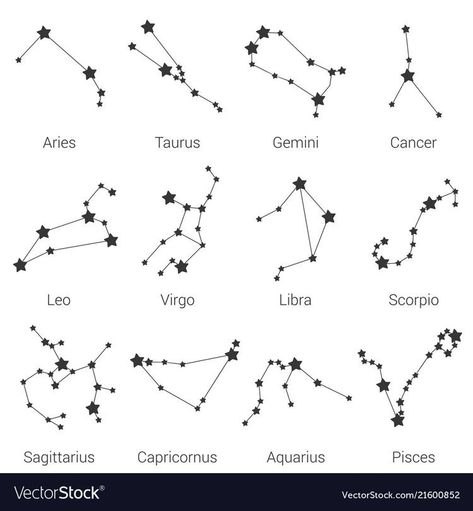 Aries And Libra Tattoo, Zodiac Signs Constellations, Constellations Zodiac, Leo Constellation Tattoo, Taurus Constellation Tattoo, Virgo Tattoo Designs, Virgo Constellation Tattoo, Sagittarius Aquarius, Aquarius Capricorn