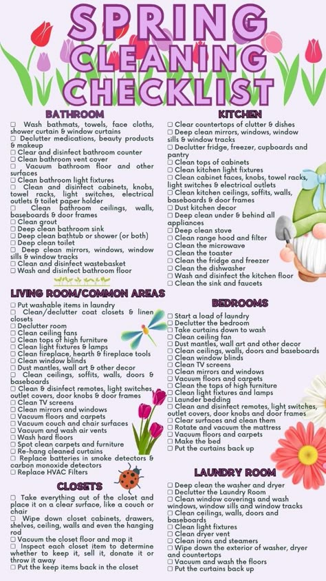 Here's your spring cleaning checklist printable - free with this ultimate guide to spring cleaning. The spring cleaning hacks and tips you need to refresh your home and renew your spirit. Clean every room in your house - Laundry room, Bedroom, Living room, Office, Kitchen & Pantry, and Dining room - with this deep cleaning house checklist. Home Hacks for how to deep clean your house for Easter. Deep cleaning tips for room by room cleaning. Best House Cleaning Tips, Spring Break Cleaning List, Spring Deep Cleaning Checklist, Cleaning And Decluttering Tips, Detailed Cleaning Checklist By Room, Deep Room Cleaning, Deep Cleaning House Checklist Free Printable, Spring Cleaning Checklist Printable Free, Deep Spring Cleaning Checklist