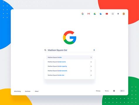 Freebie Google Search Redesign Concept Light & Dark by Asylab Website Search Design, Google Design Graphics, Search Ui Design, Search Engine Design, Google Search Page, Search Ui, Google Design, Google Search Engine, Google Website