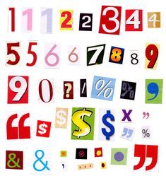 Numbers magazine cutouts stock photos Magazine Cutouts, Newspaper Letters, Numbers Typography, Letter Collage, Magazine Fonts, Scrapbook Letters, 달력 디자인, Cut Out Letters, Magazine Collage