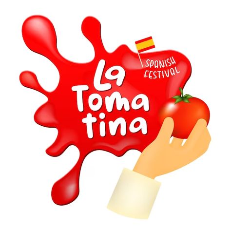 Moikot1947 | Freepik Tomatina Festival, Tomato Vector Illustration, La Tomatina Festival, La Tomatina, Spanish Festivals, Festival Banner, Premium Vector, Carnival, Spain