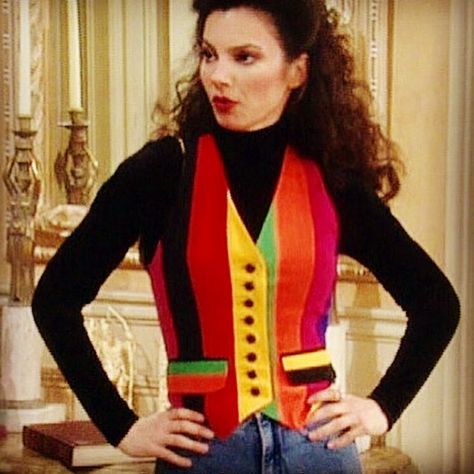 Brenda Cooper on Instagram: “There’s only one way to do it girls....Do it with Style! #franfine #frandrescher #moschino #vests #lights #camera #action #fashion…” Nanny Fran, Miss Fine, Fine Outfits, Nanny Outfit, Fran Fine Outfits, Fran Drescher, Fran Fine, Lights Camera Action, It Girls