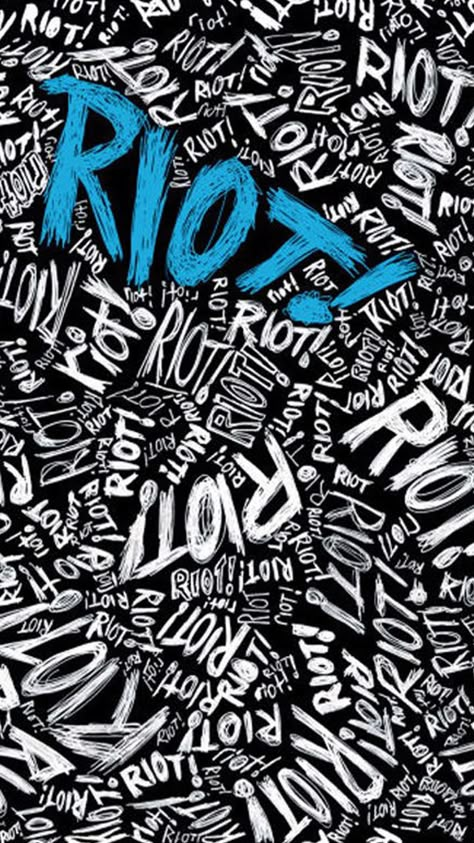 RIOT RIOT RIOT RIOT Riot Paramore, Riot Aesthetic, Paramore Wallpaper, Paramore Band, Anti Flag, Checker Wallpaper, Comfortably Numb, Rock Punk, City Decor