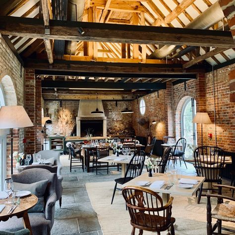 Heckfield Place – Inspired Estate - Gwen Books Barn Cafe, Heckfield Place, Soho Farmhouse, Patio Interior, Tasting Menu, Soho House, Open Fires, Design Industrial, Brick Building