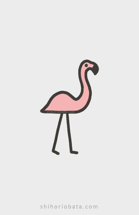 Small Preppy Drawings, Cute Pink Animals Drawing, Small Cute Drawings Easy Animals, Easy To Draw Summer Doodles, Easy Pink Drawings, Aesthetic Summer Drawings Easy, How To Draw Beach Things, Simple Pink Drawings, Cutie Drawing Simple