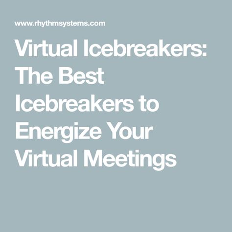 Virtual Meeting Icebreakers, Virtual Ice Breakers For Meetings, Staff Games, Meeting Ice Breakers, Team Meeting Ideas, Online Escape Room, Team Building Icebreakers, Ice Breakers For Work, Name Games For Kids