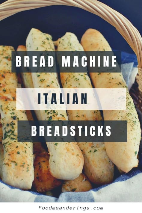 Bread Machine Breadsticks, Bread Maker Pizza Dough, Italian Breadsticks Recipe, Italian Breadsticks, Breadsticks Easy, Bread Machine Recipes Sweet, Breadmaker Recipes, Italian Bread Sticks, Easy Bread Machine Recipes