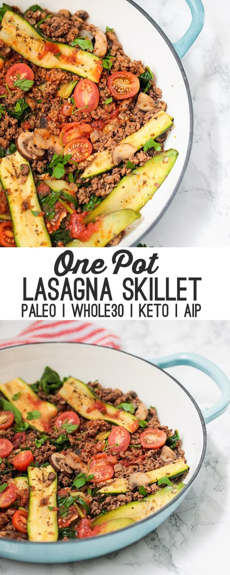 Lasagna Skillet, One Pot Lasagna, Paleo Cookbook, Pot Lasagna, Diner Recept, One Pot Meal, Paleo Diet Recipes, Recipe 30, Vegan Keto