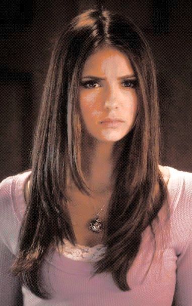 Nina Dobrev Straight Hair, 2000s Face Framing Layers, Elena Gilbert Straight Hair, 2000s Straight Layered Hair, Nina Dobrev Hair Long, Elena Gilbert Season 2 Hair, Layered Hair 2000s, 2000s Straight Hair, Chin Length Layers Long Hair