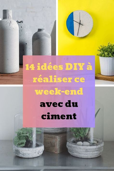 Decoration Beton, Cement Diy, Astuces Diy, Diy Deco, Diy Tips, Week End, Cement, Blogging, Diy Decor