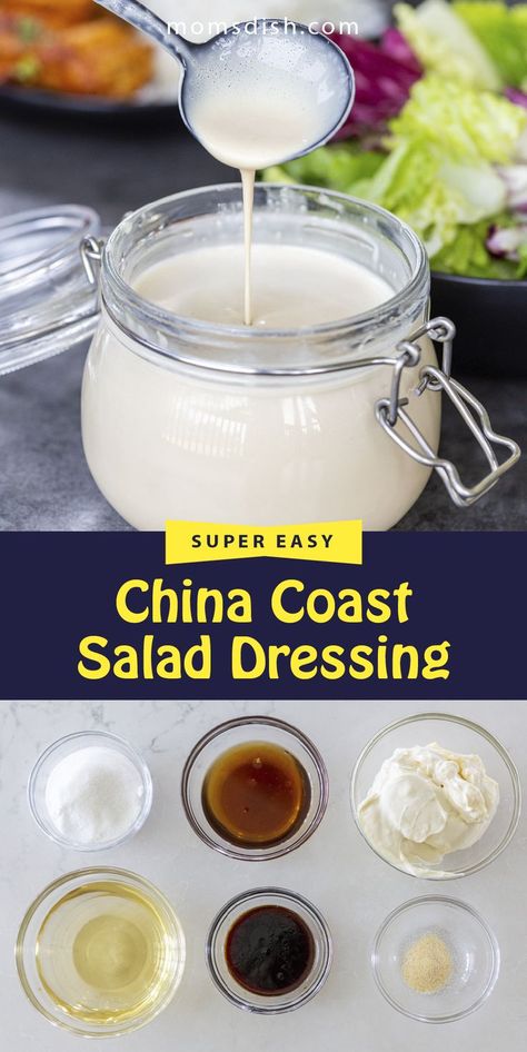 Sweet Creamy Salad Dressing, Aloha Dressing, China Coast Salad Dressing, Creamy Asian Salad Dressing, Teriyaki Restaurant Salad Dressing, Teriyaki Salad Dressing Recipe, Teriyaki Salad Dressing, Korean Salad Dressing, Chinese Chicken Salad Dressing Recipe