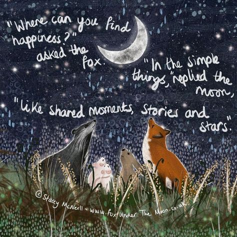 Fox Poetry, Quotes About Foxes, Wolf Moon Quotes, Moon Fox Art, Fox Under The Moon Quotes, Fox Under The Moon, Night Animals, Fox Quotes, Night Sky Moon