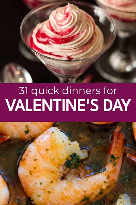 Looking to plan the perfect Valentine's dinner? Get inspired with these romantic and delicious Valentine's dinner ideas that will impress your special someone. Whether you prefer a cozy night in or a fancy restaurant, find the ideal recipe or restaurant recommendation to make this Valentine's Day memorable. From decadent desserts to savory main courses, create an unforgettable experience with these curated Valentine's dinner ideas. Celebrate love and connection over a candlelit meal that will se Valentine Meal At Home, Valentine Steak Dinner Ideas, Valentines Dinner For Two At Home, Valentines Dinner With Kids At Home, Valentines Dinner For Family At Home, Valentines Dinner For Two Romantic, Valentines Dinner Menu Ideas, Valentine Dinners For Two, Valentines Entree Ideas