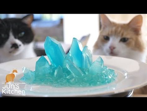 Edible Crystal (3 ingredients) - YouTube How To Make Edible Crystals, Japanese Jelly, Jelly Crystals, How To Make Jelly, Santa Claws, Big Meals, Dear Santa, Some Ideas, 3 Ingredients