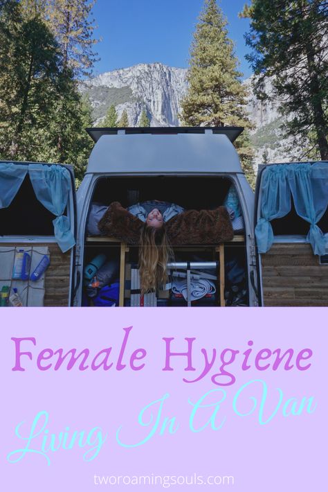 Living full-time vanlife can make it tough to find showers on the road or to freshen up often. But it really isn't the hardest task to find ways to clean up while living in a van or on the road. See the multiple ways I conquer female hygiene while living in a van. Full Time Car Living, Full Time Van Living, Living In A Van Full Time, How To Live In A Van, Living In A Car Full Time, Homeless Hacks, Living In Car Aesthetic, Vehicle Living, Living In Your Car