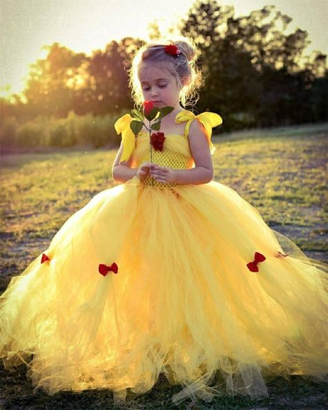 Long Tutu, Princess Tutu Dress, Belle Costume, Dresses Ball Gown, Kids Crochet, Princess Tutu, Girls Pageant Dresses, Pageant Dresses, Crochet For Kids