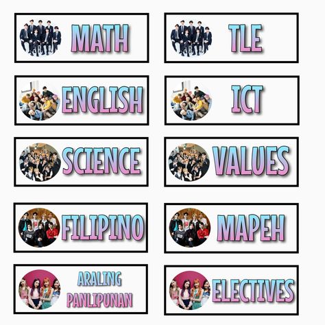 Blackpink Notebook Label, Sticker Subject Label, Blackpink Subject Labels, School Subject Labels Aesthetic Filipino, Enhypen Subject Labels Template, Subject Labels For Notebooks Printable, Enhypen Subject Labels, Enhypen Subject Labels For Notebooks, Subject Printable Labels