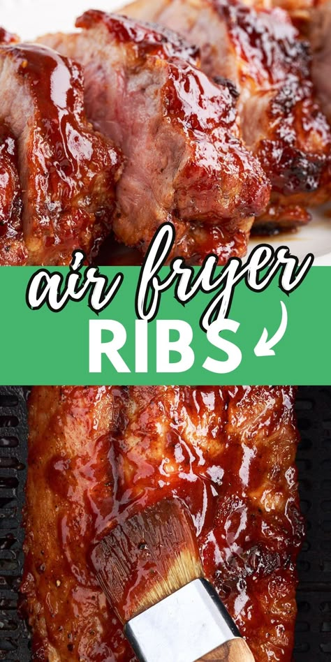 Air Fryer Boneless Short Ribs, Air Fry Ribs Recipe, Boneless Ribs In Air Fryer, Air Fryer Ribs Pork, Air Fryer Boneless Pork Ribs, Boneless Pork Ribs Air Fryer, Air Fryer Ribs Recipe, Ribs Air Fryer Recipes, Pork Ribs In Air Fryer