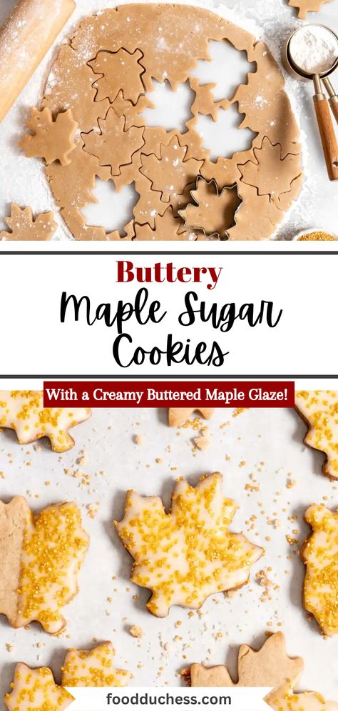 Maple Cookie Frosting, Maple Icing For Cookies, Maple Cut Out Cookies, Chewy Maple Cookies, Desserts Sweetened With Maple Syrup, Maple Sugar Cookies, Maple Syrup Cookies, Maple Sugar Candy, Maple Desserts