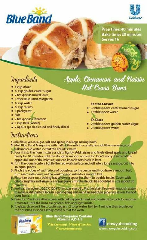 Hot cross buns Dinner Rolls Easy, Rolls Easy, Meals Ideas, Cookie Recipes Homemade, Sweet Buns, Hot Cross Buns, Cross Buns, Clean Eats, Recipes Homemade