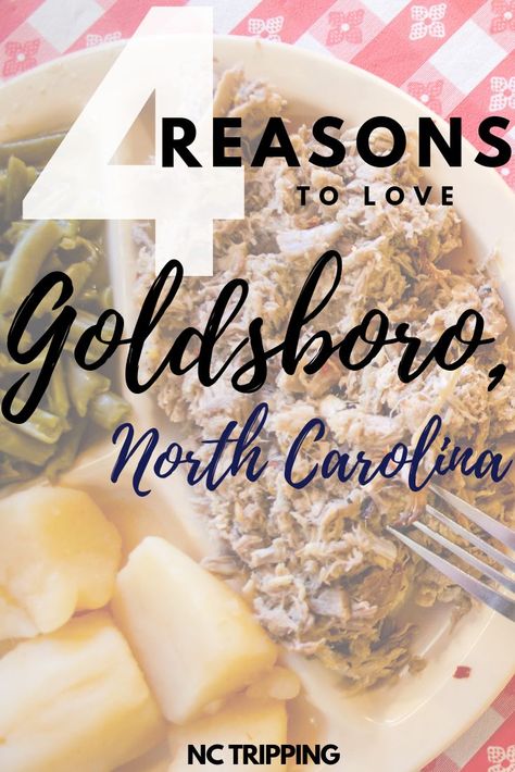 You know that we love Goldsboro, North Carolina, but did you know that they are famous for 4 "P"s??? These four reasons are good enough to keep traveling back to Goldsboro and enjoy each time!  #visitnc #northcarolina #travel #explore Goldsboro North Carolina, Southern Travel, North Carolina Travel, Wayne County, Big Cities, Travel Pins, United States Travel, North America Travel, Beautiful Places In The World