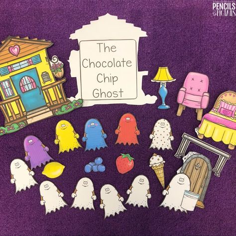 Make October Exciting with The Chocolate Chip Ghost - Pencils to Pigtails Chocolate Chip Ghost Story Printable, Pumpkin Circle Time Activities, Chocolate Chip Ghost Story, Homeschool October, Storytime Songs, Tk Classroom, Tk Ideas, Storytime Ideas, English Ideas