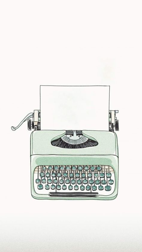 Watercolor Typewriter, Typewriter Painting, Typewriter Drawing, Digital Humanities, Antique Typewriter, Drawing Wallpaper, Still Life Drawing, Pattern Images, Vintage Typewriters