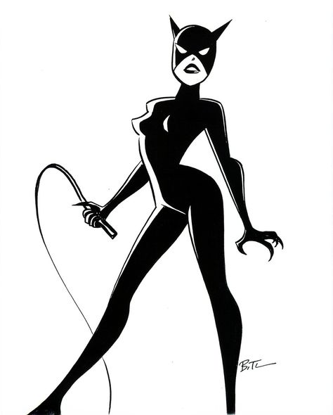 Catwoman Bruce Timm Art, Batman Animated Series, Catwoman Selina Kyle, Batman Animated, Gotham Girls, Bruce Timm, Batman The Animated Series, Tech Art, Selina Kyle