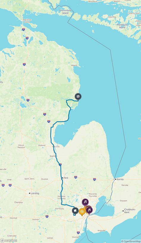 Oscoda Michigan, Chatham Kent, Manitoulin Island, Ultimate Road Trip, Road Trip Planner, Trip Planner, State Of Michigan, Booking Hotel, The Map