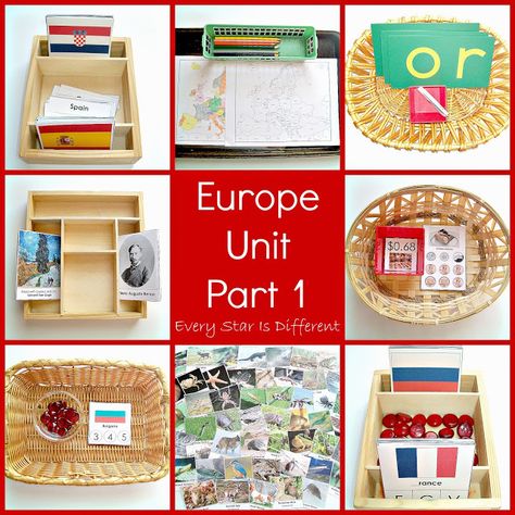 Montessori Trays, Camp Projects, Free Printables For Kids, Montessori Geography, Geography For Kids, Montessori Elementary, Europe Continent, Montessori Art, Homeschool Geography