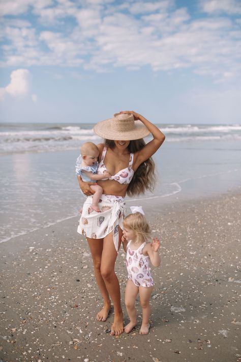 My favorite swimsuit this summer! Mom And Daughter Swimsuit, Pregnant Swimsuit Style, Pregnant Swimsuit, Pregnant In Swimsuit, Pregnant One Piece Swimsuit, Caitlin Covington, Southern Curls And Pearls, Girl Mom, If Only