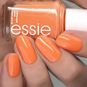 Nail Polish Society: Essie Bustling Bazaar Summer 2020 Collection Orange Nail Art, Cute Nail Colors, Essie Nail Colors, Orange Nail Polish, Orange Nail, Summer Nail Polish, Nail Polish Nail Art, Eye Makeup Styles, Manicure Inspiration