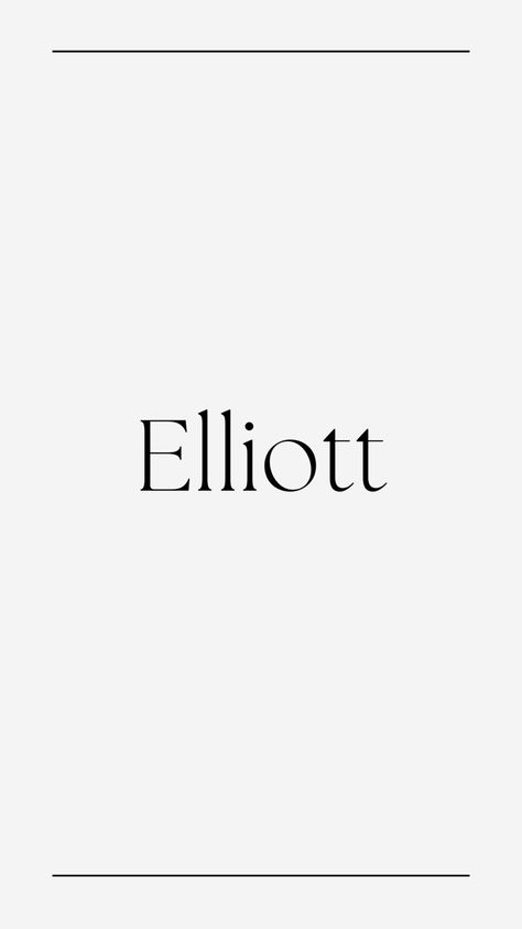 Elliot Name, Elliott Name, Name Idea, Sims Gameplay, Baby Names And Meanings, Names With Meaning, Future Kids, My Family, Baby Names