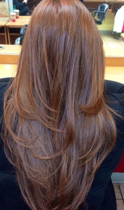 20 Glamorous Long Layered Hairstyles for Women - Haircuts & Hairstyles 2019 Haircuts For Long Hair With Layers, Long Hair Color, Long Layered Haircuts, Fresh Hair, Haircut And Color, Long Layered Hair, Haircuts For Long Hair, Long Straight Hair, Long Hair Cuts