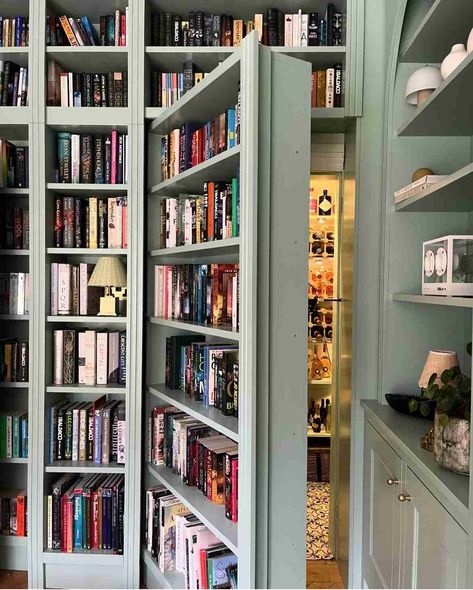 18 Cozy Home Library Ideas to Escape the World Home Library Loft Ideas, Library Kitchen Combo, Bookshelf Decor Inspiration, Beautiful Home Libraries, Colorful Library Aesthetic, Unique Home Library Ideas, Under Stairs Book Nook, Closet Library Ideas, Home Library Bar