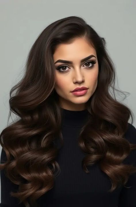 Click On 'Visit Site' For 12 Additional 2A Hair Ideas And For The High-Quality Photo And Description Of This Beautiful Loose Waves For 2A Hair! #Hairideas #Hair #Hairstyle #Haircuts Loose Curls Long Hair, 2a Hair, Big Bouncy Curls, Brown Hair Inspo, Curls For Long Hair, Loose Waves Hair, Natural Waves, Bouncy Curls, Loose Curls