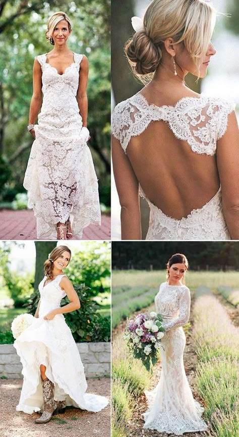 simple country wedding dresses Simple Country Wedding Dresses, Simple Country Wedding, Simple Wedding Dress Country, Country Style Wedding Dresses, Boho Wedding Dress With Sleeves, Mode Country, Country Ideas, Cowgirl Wedding, Summer Wedding Dress Beach