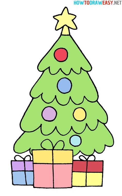 Christmas Tree Drawing #ChristmasTree #ChristmasTreeDrawing #HowtoDrawaChristmasTree #EasyChristmasTreeDrawing #ChristmasDrawings #MerryChristmas #ChristmasBalls #ChristmasDecorate #ChristmasIdeas #ChristmasDrawingIdeas #Xmas Christmas Tree Drawing For Kids, Cute Christmas Tree Drawing, Cute Easy Christmas Drawings, Tree Drawing Wallpaper, Simple Christmas Tree Drawing, Christmas Tree Drawing Easy, Tree Drawing For Kids, Tree Drawing Simple, Christmas Tree Train