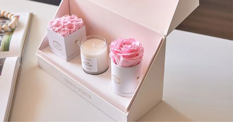 Box Roses, Instagram Gift, Candle Packaging, Linen Spray, Creative Packaging, Classic Mini, New Classic, Flower Boxes, Rose Color