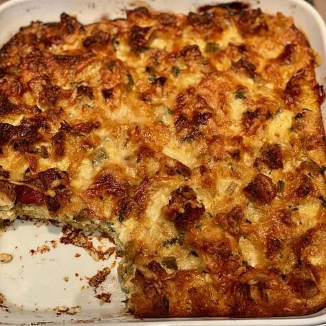 Herb & Apple Bread Pudding (half recipe) - Barefoot Contessa Half Recipe, Apple Bread Pudding, Barefoot Contessa Recipes, Food Thanksgiving, Half And Half Recipes, Bread Pudding With Apples, Ina Garten Recipes, Apple Bread, Barefoot Contessa